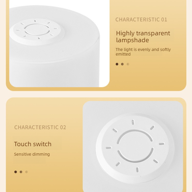 Remote Control Touch Bedside Night Light with Digital Clock, 3 Color Temperature & Dimmable LED Table V1265-AU-174-BAI