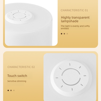 Remote Control Touch Bedside Night Light with Digital Clock, 3 Color Temperature & Dimmable LED Table V1265-AU-174-BAI