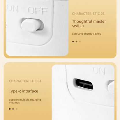 Remote Control Touch Bedside Night Light with Digital Clock, 3 Color Temperature & Dimmable LED Table V1265-AU-174-BAI