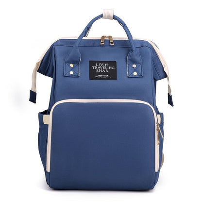 Large Capacity Dry/Wet Separate Nylon Backpack, Multifunctional Portable, Multi-Pocket Baby Diaper Bag V1265-AU-175-LAN