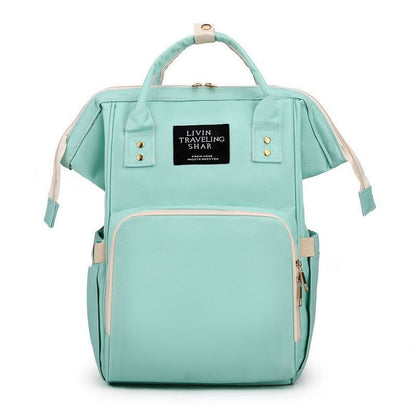 Large Capacity Dry/Wet Separate Nylon Backpack, Multifunctional Portable, Multi-Pocket Baby Diaper Bag V1265-AU-175-LV