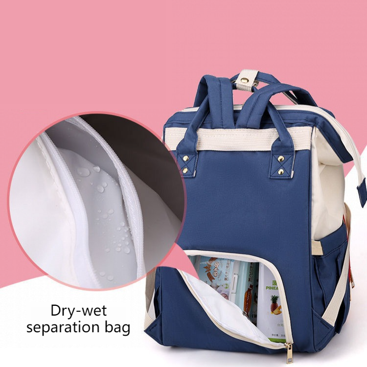 Large Capacity Dry/Wet Separate Nylon Backpack, Multifunctional Portable, Multi-Pocket Baby Diaper Bag V1265-AU-175-LV
