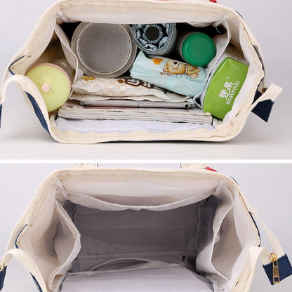 Large Capacity Dry/Wet Separate Nylon Backpack, Multifunctional Portable, Multi-Pocket Baby Diaper Bag Handbag - Green