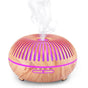550ML Wood-Grain Aroma Diffuser and Humidifier with Bluetooth Speaker, 7-Color LED Night Light, Remote V1265-AU-177-QIANMU