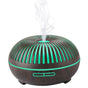 550ML Wood-Grain Aroma Diffuser and Humidifier with Bluetooth Speaker, 7-Color LED Night Light, Remote V1265-AU-177-SHENMU