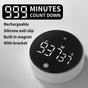 Rotating Digital Kitchen Timer, 999-Minute LED Display Timer with Magnetic Back & Stand, Type-C, for Studying V1265-AU-198-BAI