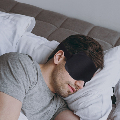 3D Contoured Sleep Mask, Breathable Fabric with Adjustable Strap, Light-Blocking Eye Mask for Sleeping, V1265-AU-200-FEN