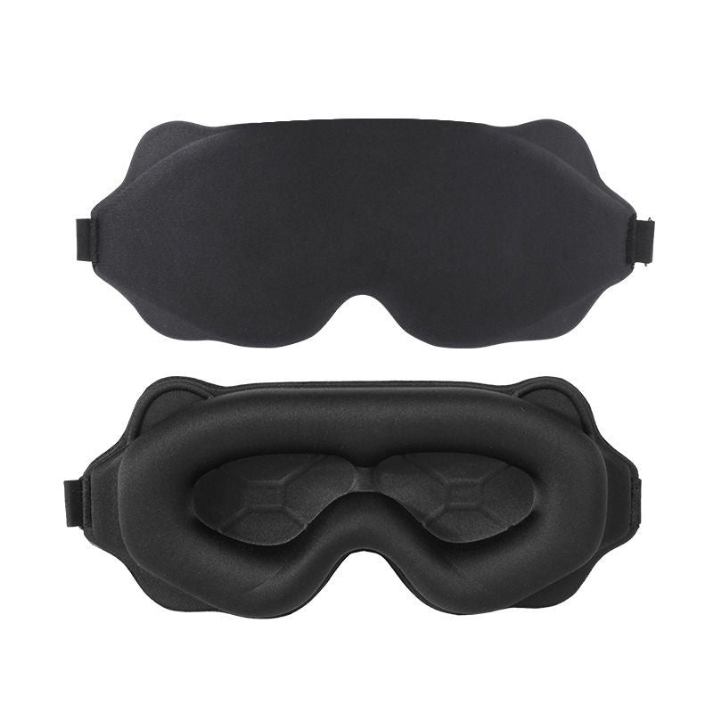 3D Contoured Sleep Mask, Breathable Fabric with Adjustable Strap, Light-Blocking Eye Mask for Sleeping, V1265-AU-200-HEI