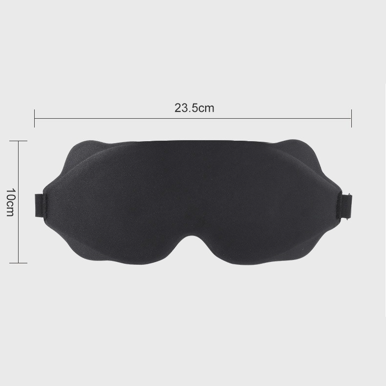 3D Contoured Sleep Mask, Breathable Fabric with Adjustable Strap, Light-Blocking Eye Mask for Sleeping, V1265-AU-200-HUI