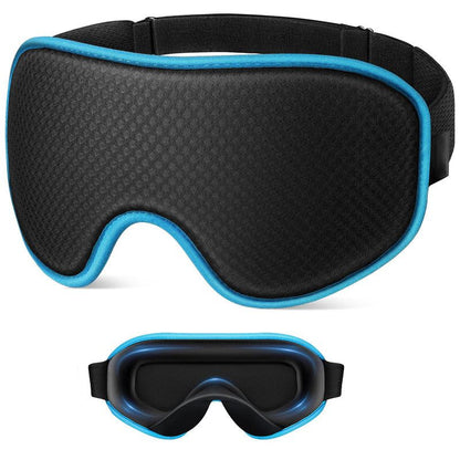3D Contoured Memory Foam Sleep Eye Mask, Zero-Pressure Breathable Mesh Eye Cover with Adjustable Strap for V1265-AU-202-LAN