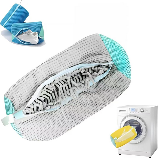 2-Pack Washing Machine Shoe Wash Bags, Thick Chenille Lining Anti-Deformation Shoe Laundry Bags with Durable V1265-AU-206-HUI-2