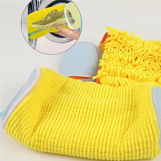 2-Pack Washing Machine Shoe Wash Bags, Thick Chenille Lining Anti-Deformation Shoe Laundry Bags with Durable V1265-AU-206-HUI-2