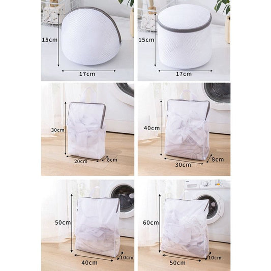 Fine Mesh Laundry Bag Set, 6 Pieces Anti-Snag Washing Bags with Zipper and Handle, for Delicate Clothes, V1265-AU-207-XW-6PCS