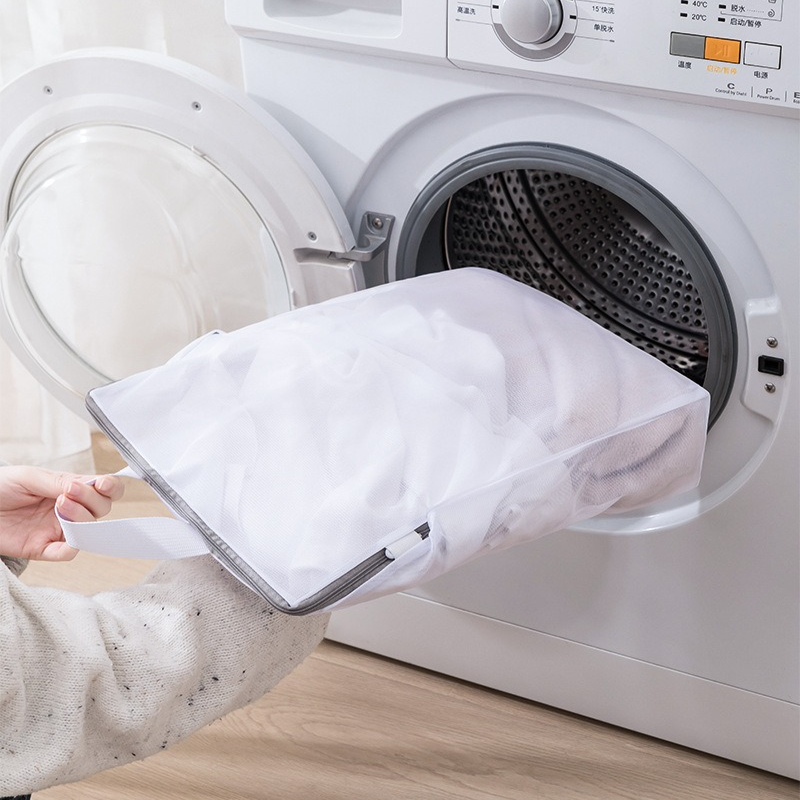 Handheld Mesh Laundry Bag Set, 6 Pcs Thick Polyester Washing Bags with Protective Zipper & Bra Protection V1265-AU-208-FW-6PCS
