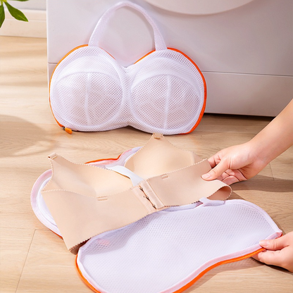 3D Support Bra Laundry Bag, Thick Mesh Bra Wash Bag with Zipper & Handle, Anti-Deformation Bra Protector for V1265-AU-210-JU