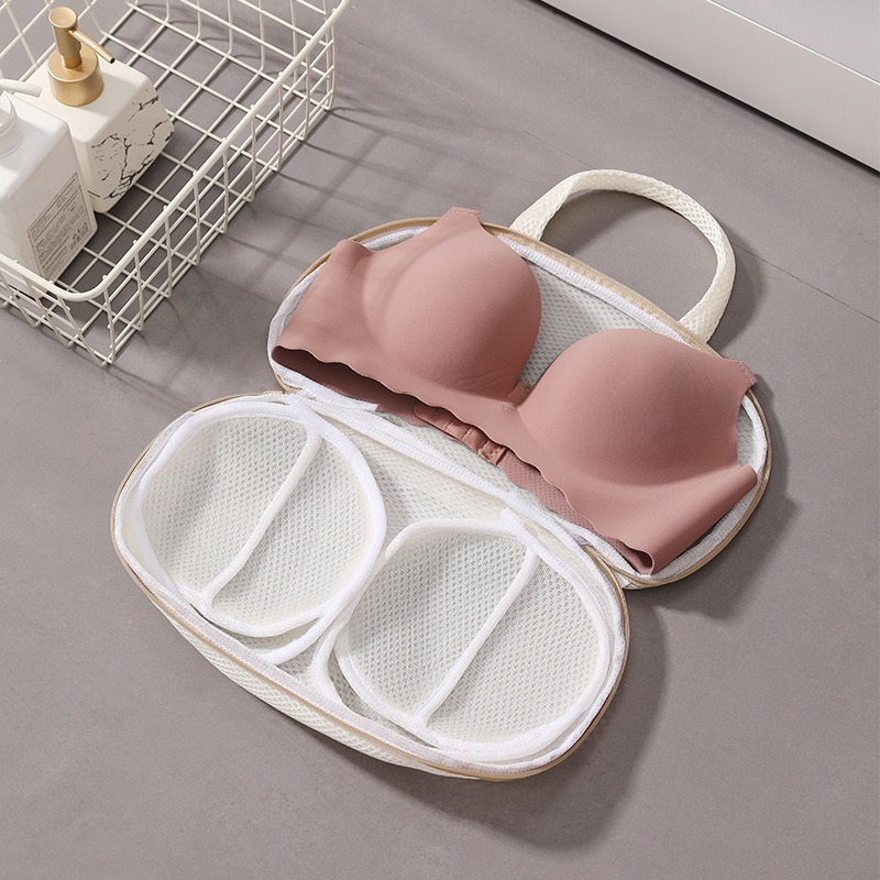 3D Support Bra Laundry Bag, Thick Mesh Bra Wash Bag with Zipper & Handle, Anti-Deformation Bra Protector for V1265-AU-210-WY