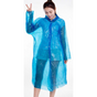 6-Pack - Disposable Thickened Open-Front Raincoat, Waterproof Poncho with Snap Buttons & Adjustable Hood, V1265-AU-212-LAN-6