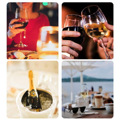 4Pcs Wine Stopper Set (2 Red Wine Stoppers + 2 Champagne Stoppers), Rotatable Lock Design with Food-Grade V1265-AU-215-HEI-4