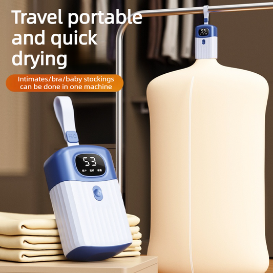 Portable Smart Clothes Dryer, 3-Temperature-Setting UV Sterilizing Mini Dryer, Foldable Hanging Dryer for V1265-AU-219-LAN