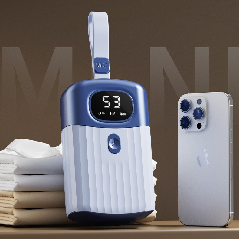 Portable Smart Clothes Dryer, 3-Temperature-Setting UV Sterilizing Mini Dryer, Foldable Hanging Dryer for V1265-AU-219-LAN