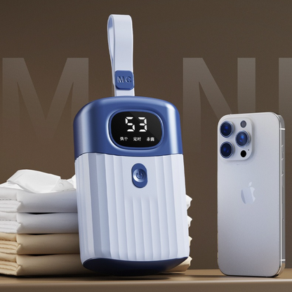 Portable Smart Clothes Dryer, 3-Temperature-Setting UV Sterilizing Mini Dryer, Foldable Hanging Dryer for V1265-AU-219-LAN