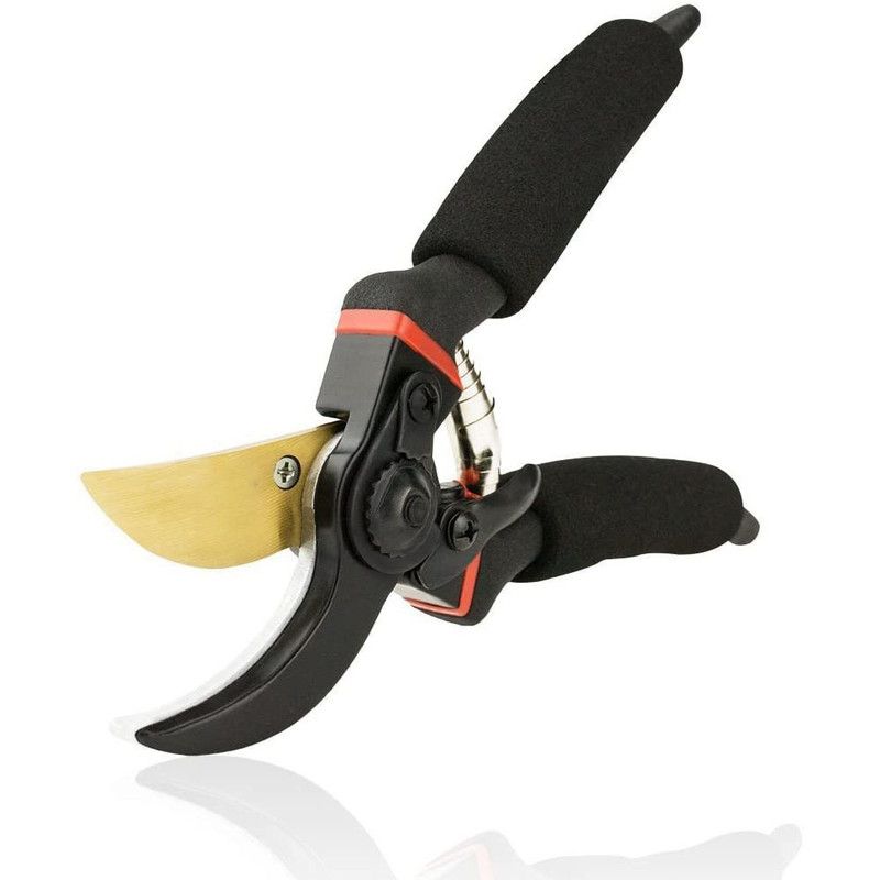 Professional Garden Pruning Shears, High Carbon Steel Blade Non-Slip Handle Labor-Saving Spring,for Fruit V1265-AU-221-HEI