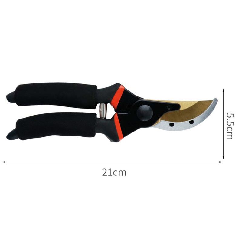 Professional Garden Pruning Shears, High Carbon Steel Blade Non-Slip Handle Labor-Saving Spring,for Fruit V1265-AU-221-HEI