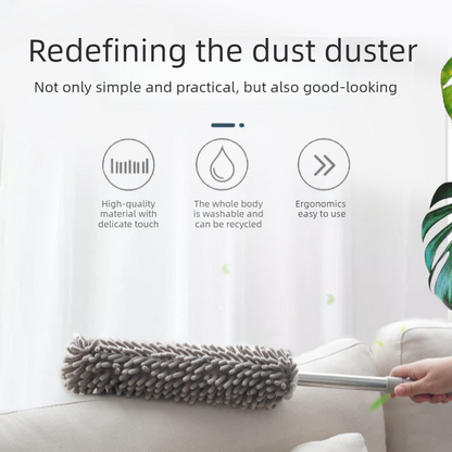 Chenille Duster, Highly Absorbent & Dust-Trapping Cleaning Brush, Reusable for Home, High Places, Crevices, V1265-AU-224-FEN-2