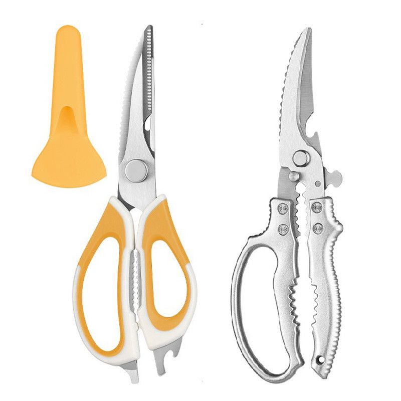 2-Pack Kitchen Scissors Set, Heavy Duty Chicken Bone Shears & Detachable Kitchen Shears, 3Cr13 Stainless V1265-AU-226-Y-HUANG