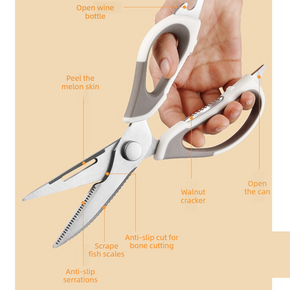 2-Pack Kitchen Scissors Set, Heavy-Duty Chicken Bone Shears & Detachable Kitchen Shears, 3Cr13 Stainless V1265-AU-226-Y-LAN