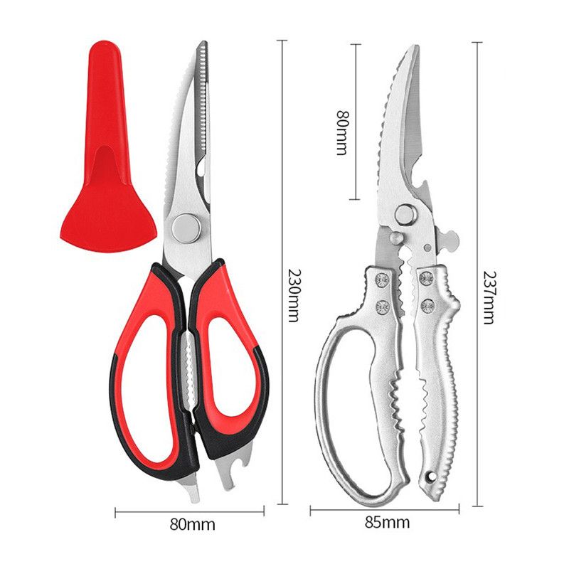 2-Pack Kitchen Scissors Set, Heavy-Duty Chicken Bone Shears & Detachable Kitchen Shears, 3Cr13 Stainless V1265-AU-226-Y-LAN