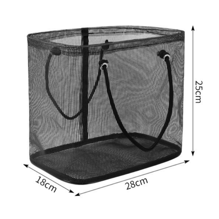 2-Pack Mesh Shower Caddy, Large Capacity Portable Travel Toiletry Bag with Quick-Drain Bottom - Gray V1265-AU-228-HUI-2