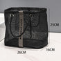 Mesh Shower Caddy, Portable Bath Tote Bag, Large Capacity Mesh Storage Basket for Bathroom Essentials - Black V1265-AU-230-HEI-D
