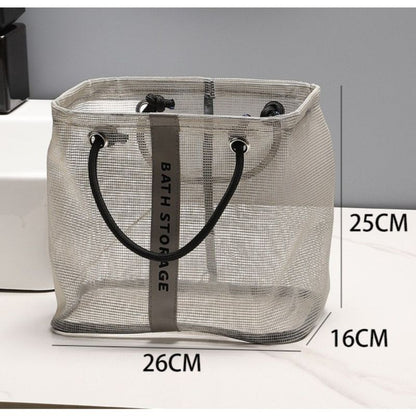 Mesh Shower Caddy, Portable Bath Tote Bag, Large Capacity Mesh Storage Basket for Bathroom Essentials - Gray V1265-AU-230-HUI-D