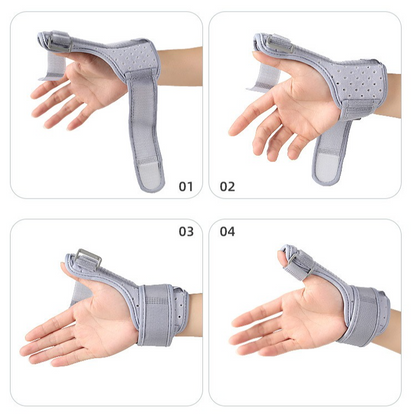 Thumb Support Brace, Adjustable Wrist & Thumb Stabilizer, Breathable Protector for Tendonitis-Gray V1265-AU-235-HUI