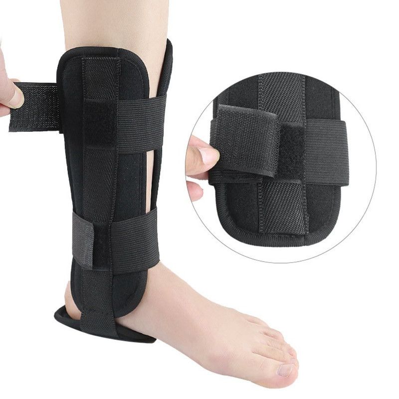 Adjustable Ankle Brace, Breathable Stabilizer Splint for Sprain Recovery & Sports Protection - Black L V1265-AU-236-HEI-L