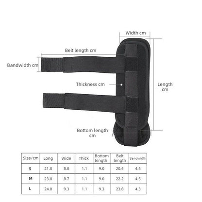 Adjustable Ankle Brace, Breathable Stabilizer Splint for Sprain Recovery & Sports Protection - Black L V1265-AU-236-HEI-L
