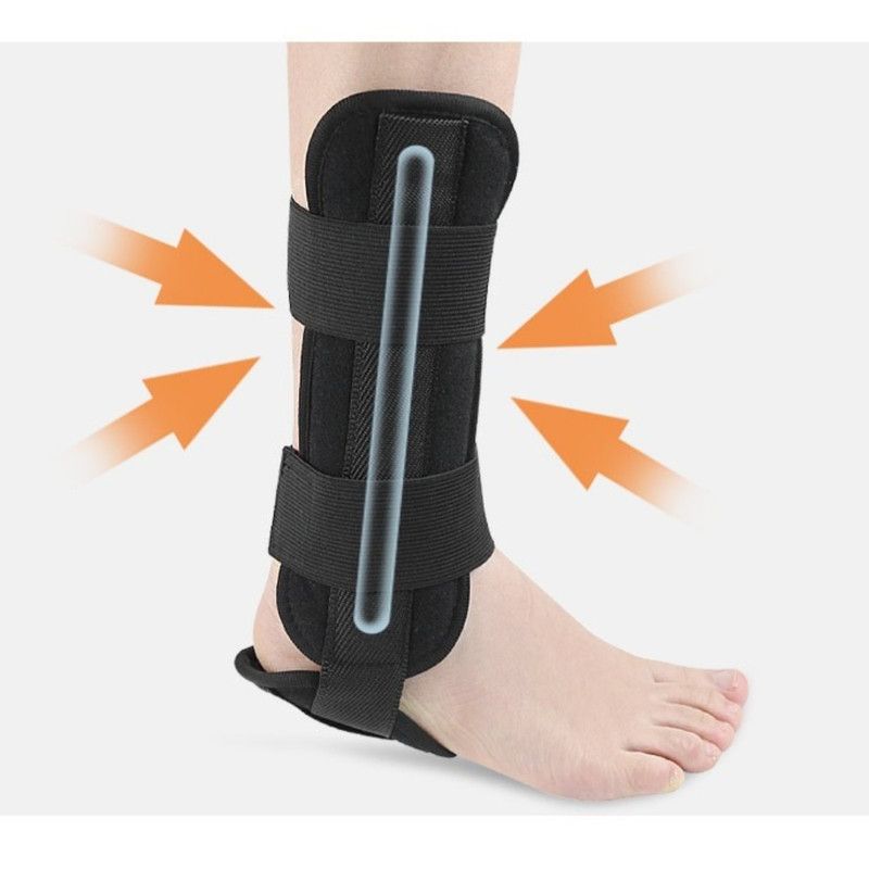 Adjustable Ankle Brace, Breathable Stabilizer Splint for Sprain Recovery & Sports Protection - Black M V1265-AU-236-HEI-M