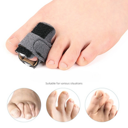 Adjustable Toe Splint Wraps, Hammer Toe Corrector for Curled/Claw Toes, Aluminum Brace Support for Daily Wear V1265-AU-238-2