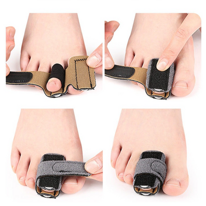 Adjustable Toe Splint Wraps, Hammer Toe Corrector for Curled/Claw Toes, Aluminum Brace Support for Daily Wear V1265-AU-238-2