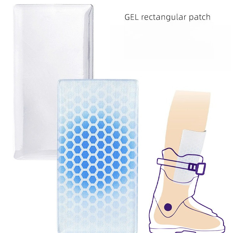 2PCS Self-Adhesive Gel Pads for Ski Boots, Anti-Friction Shock Absorbing Liners, Reusable & Washable V1265-AU-243-LAN-2