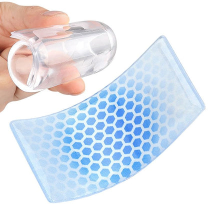 2PCS Self-Adhesive Gel Pads for Ski Boots, Anti-Friction Shock Absorbing Liners, Reusable & Washable V1265-AU-243-LAN-2