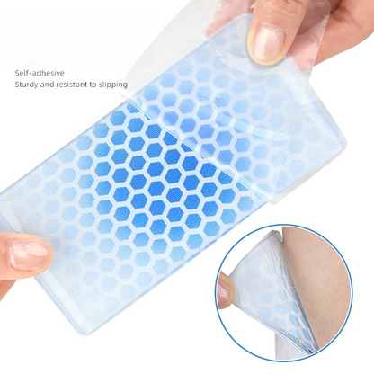 2PCS Self-Adhesive Gel Pads for Ski Boots, Anti-Friction Shock Absorbing Liners, Reusable & Washable V1265-AU-243-LAN-2