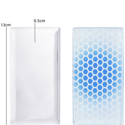 2PCS Self-Adhesive Gel Pads for Ski Boots, Anti-Friction Shock Absorbing Liners, Reusable & Washable V1265-AU-243-LAN-2