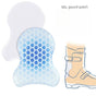 2PCS Gourd-Shaped Gel Pads for Ski Boots, Self-Adhesive Shock Absorbing Heel Liners, Reusable & Washable V1265-AU-244-LAN-2