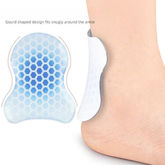 2PCS Gourd-Shaped Gel Pads for Ski Boots, Self-Adhesive Shock Absorbing Heel Liners, Reusable & Washable V1265-AU-244-LAN-2