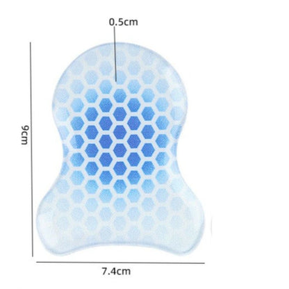 2PCS Gourd-Shaped Gel Pads for Ski Boots, Self-Adhesive Shock Absorbing Heel Liners, Reusable & Washable V1265-AU-244-LAN-2