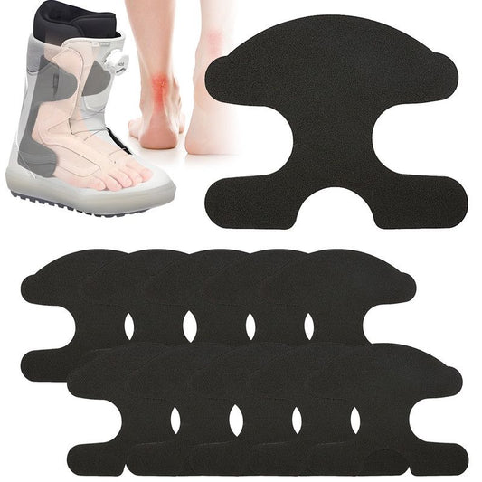 5 Pairs 10PCS Self-Adhesive EVA Heel Pads for Ski Boots, Curved Shock Absorbing Anti-Friction Foam Liner V1265-AU-245-HEI-10