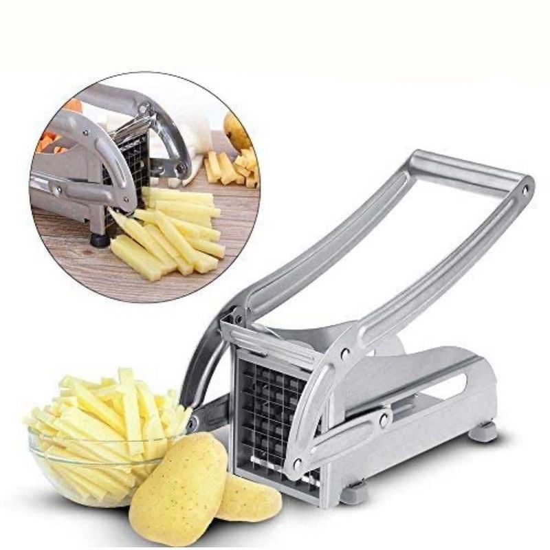 Stainless Steel Potato Cutter, Manual Multi-Functional Vegetable Dicer for Potato Cucumber Carrot V1265-AU-247-YIN