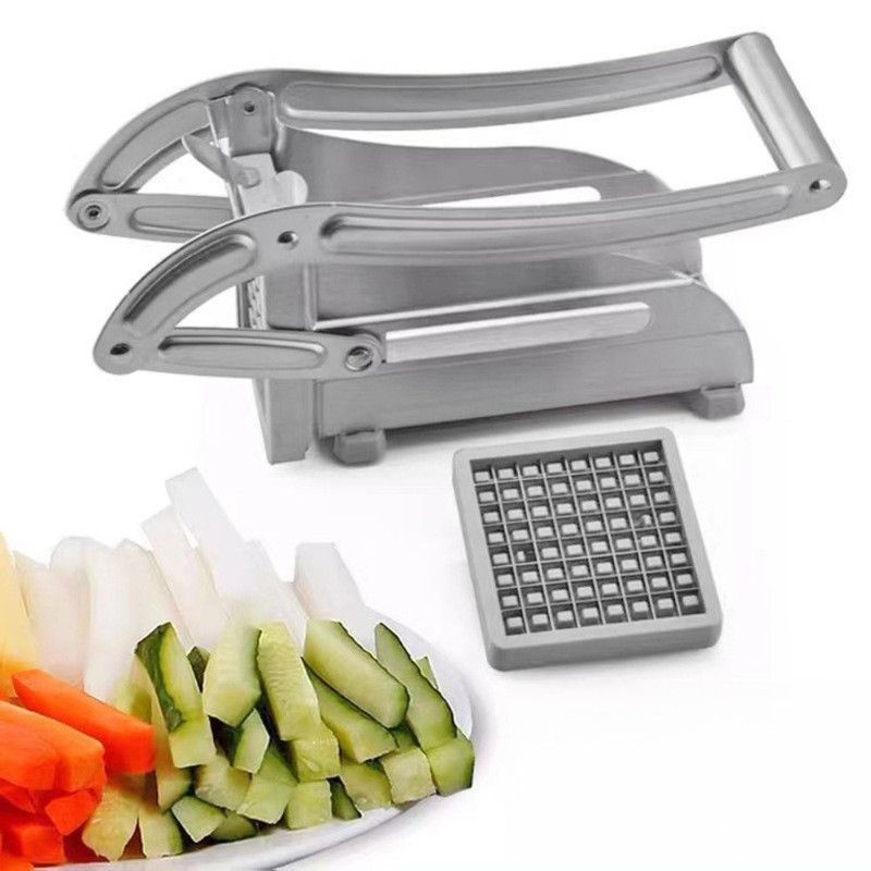 Stainless Steel Potato Cutter, Manual Multi-Functional Vegetable Dicer for Potato Cucumber Carrot V1265-AU-247-YIN